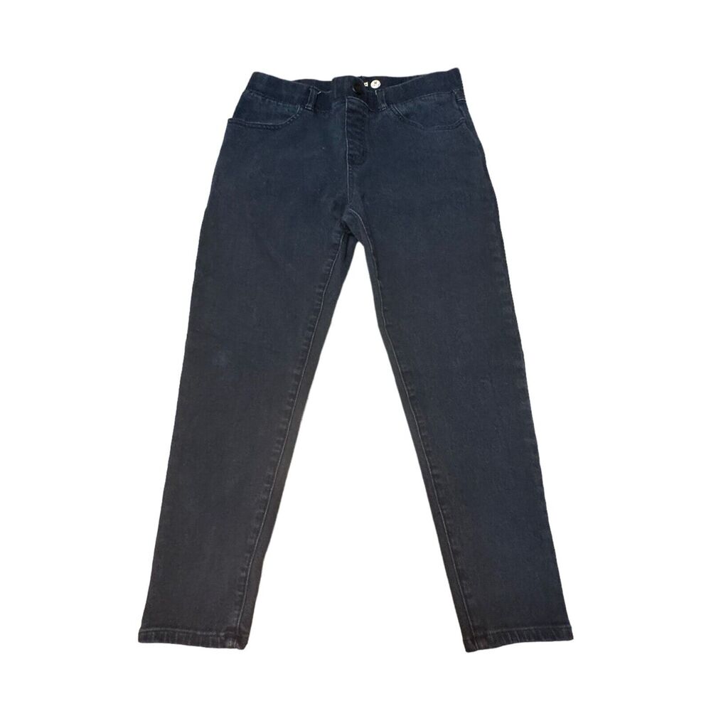 Betabrand Skinny Leg Denim Jeans Women's PM Dark Indigo Mid Rise 4 Pockets Yoga